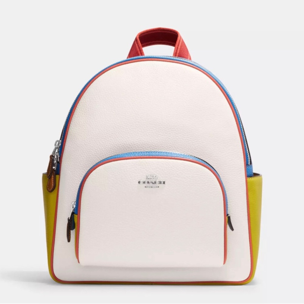 Coach Court Backpack In Color-block - Picture 3 of 8